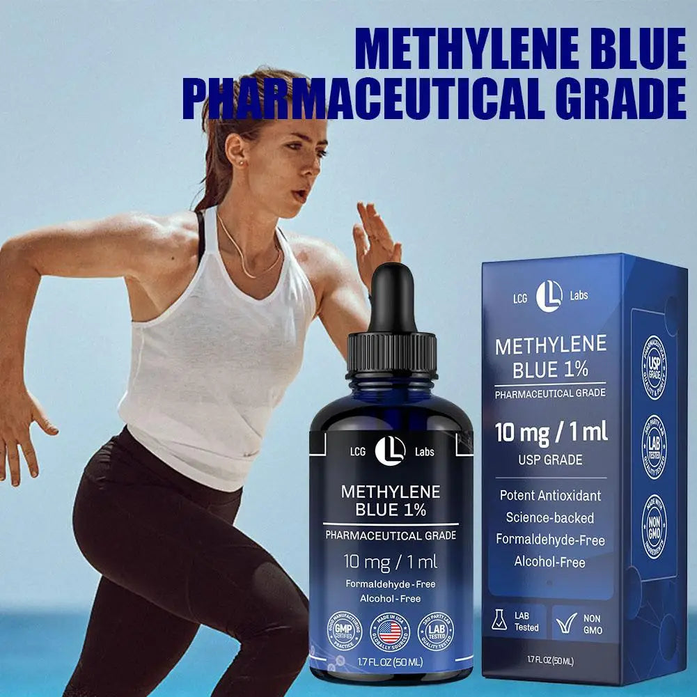 Methylene Blue Drops 1% Pharmaceutical Grade (10Mg/1Ml) - Top Quality Medication for Various Health Concerns